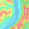 Terminal Junction topographic map, elevation, terrain