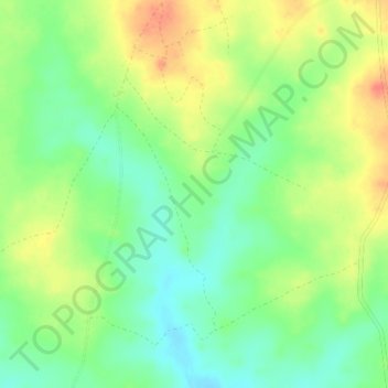 Azer topographic map, elevation, terrain