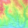 La Marche topographic map, elevation, terrain