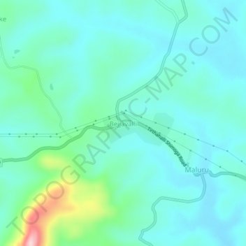 Bejjavalli topographic map, elevation, terrain