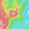 Mount Allan topographic map, elevation, terrain
