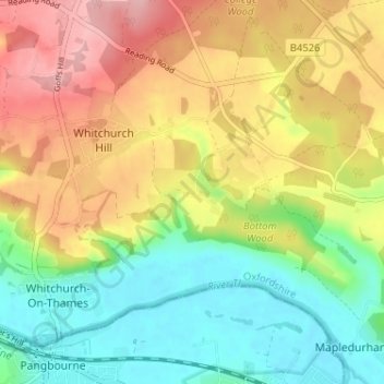 Path Hill topographic map, elevation, terrain