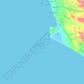 Caquitina topographic map, elevation, terrain