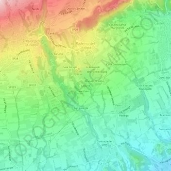 Laguna topographic map, elevation, terrain