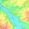 Le Merle Blanc topographic map, elevation, terrain