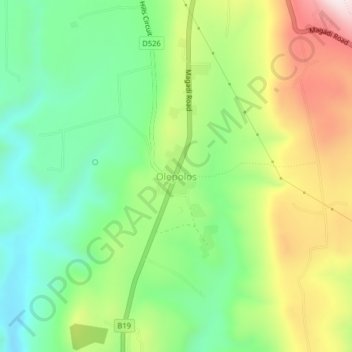 Olepolos topographic map, elevation, terrain