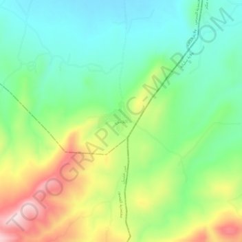 Elles topographic map, elevation, terrain