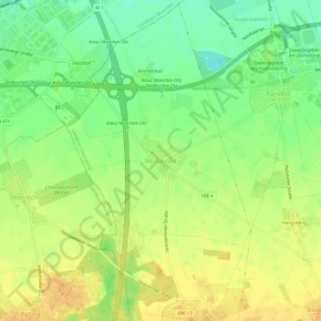Weißenfeld topographic map, elevation, terrain