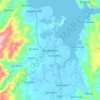 Panganiban topographic map, elevation, terrain