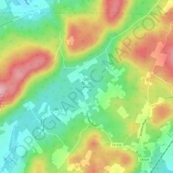 Karrsville topographic map, elevation, terrain