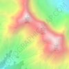 Mount Goodsir topographic map, elevation, terrain