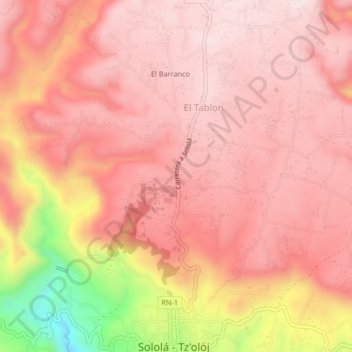 km. 137 topographic map, elevation, terrain