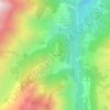 La Flachère topographic map, elevation, terrain