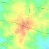 Tarrington topographic map, elevation, terrain