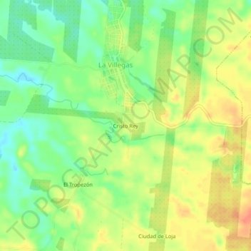 Cristo Rey topographic map, elevation, terrain