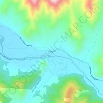 Applegate topographic map, elevation, terrain