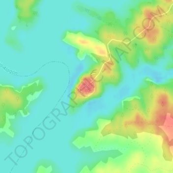 Granadilla topographic map, elevation, terrain