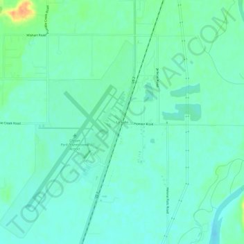 La Salle topographic map, elevation, terrain