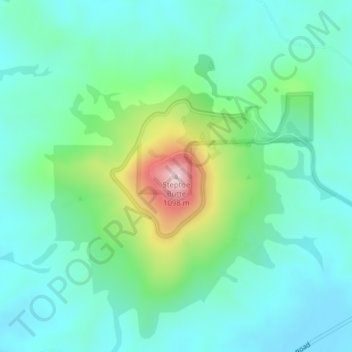 Steptoe Butte topographic map, elevation, terrain