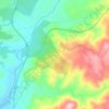 Nozelos topographic map, elevation, terrain
