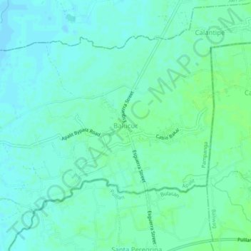 Balucuc topographic map, elevation, terrain