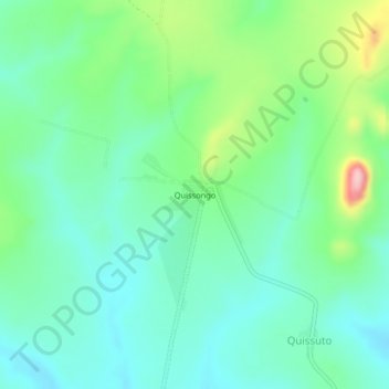 Quissongo topographic map, elevation, terrain