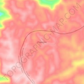 Chequitavo topographic map, elevation, terrain