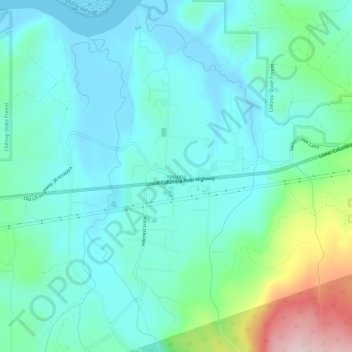 Knappa topographic map, elevation, terrain
