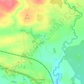 Aitchisonbank topographic map, elevation, terrain