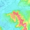 Grand Bernard topographic map, elevation, terrain