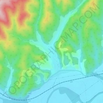 Toc topographic map, elevation, terrain