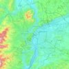 Lyon topographic map, elevation, terrain