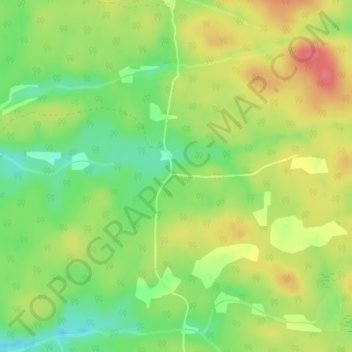 Rye topographic map, elevation, terrain