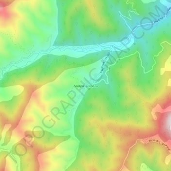 Loutra Smokovou topographic map, elevation, terrain
