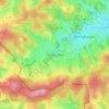 Halbhusten topographic map, elevation, terrain