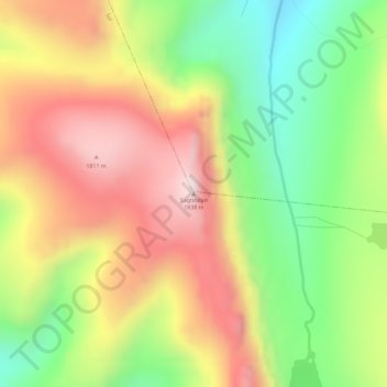Sagtindan topographic map, elevation, terrain