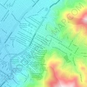 4N topographic map, elevation, terrain