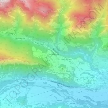 Fedio Massolo topographic map, elevation, terrain