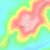 Blue Mountain topographic map, elevation, terrain