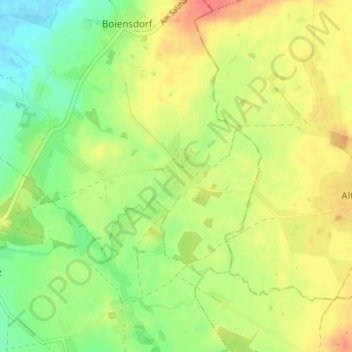 Niendorf topographic map, elevation, terrain