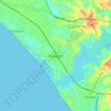 Mayyanad topographic map, elevation, terrain