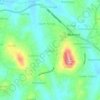 Bugujju topographic map, elevation, terrain