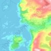 Ulsteinvik topographic map, elevation, terrain