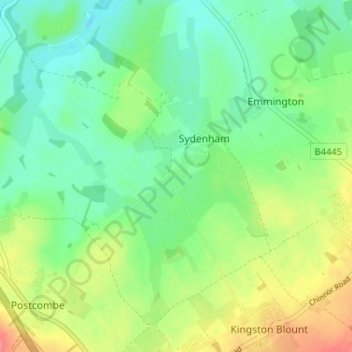 Kingston Stert topographic map, elevation, terrain