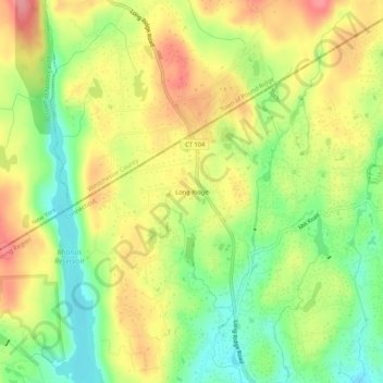 Long Ridge topographic map, elevation, terrain