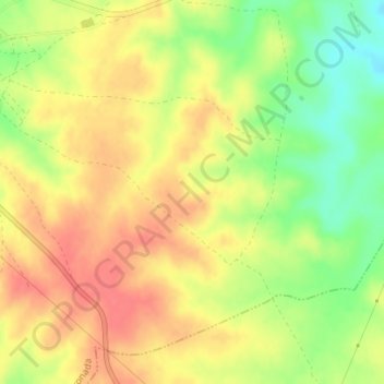 Lomo Plata topographic map, elevation, terrain