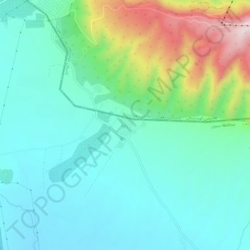 Zawa topographic map, elevation, terrain