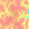 Lawrenceburg topographic map, elevation, terrain