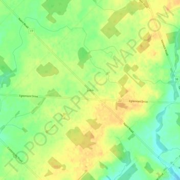 Lobo topographic map, elevation, terrain