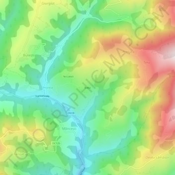Baba topographic map, elevation, terrain